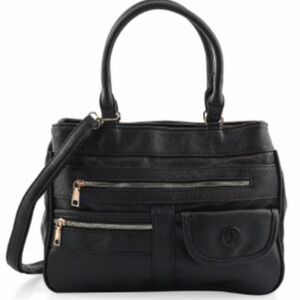 Elegant Black Leather Handbag